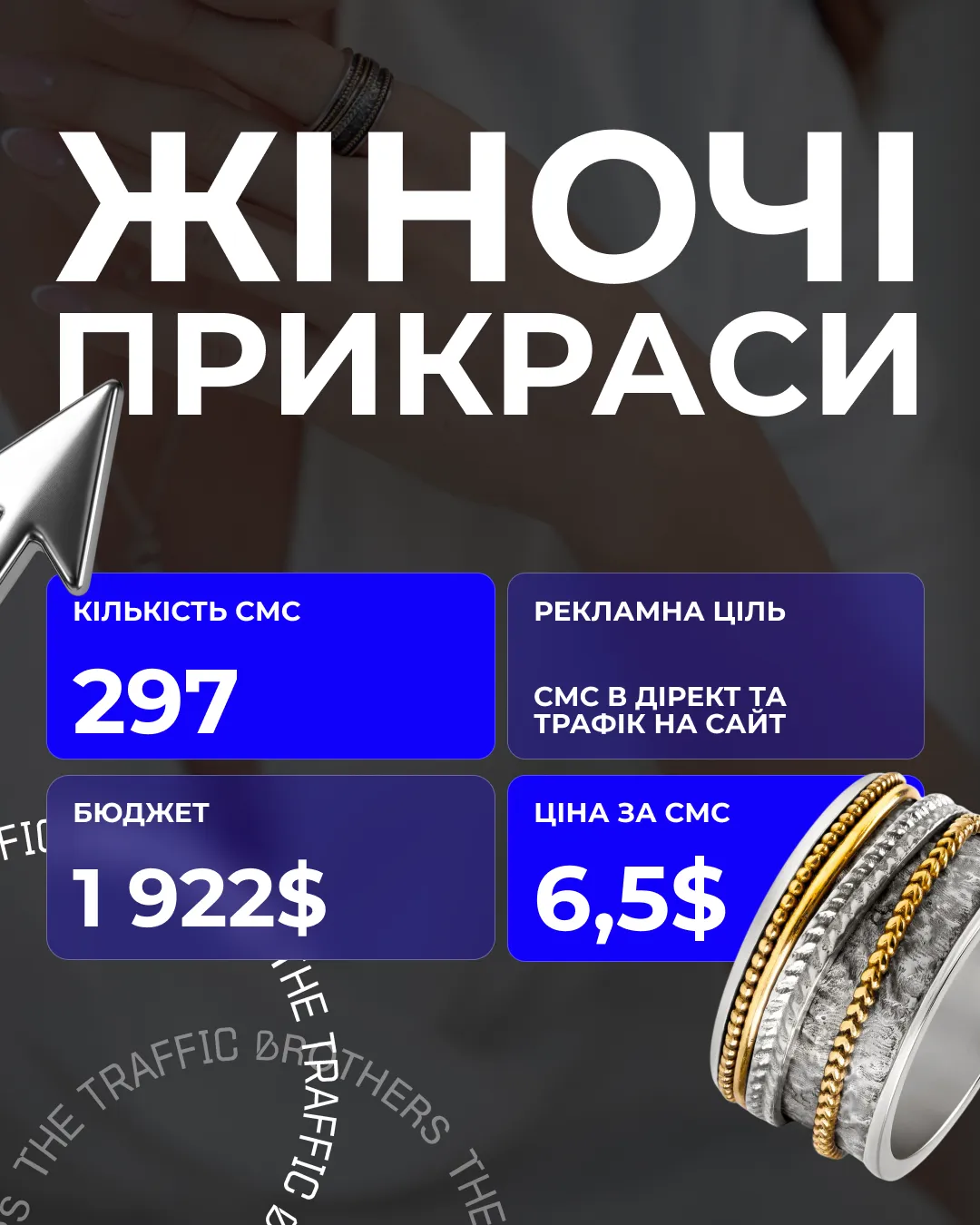 Жіночі прикраси з коштовних металів